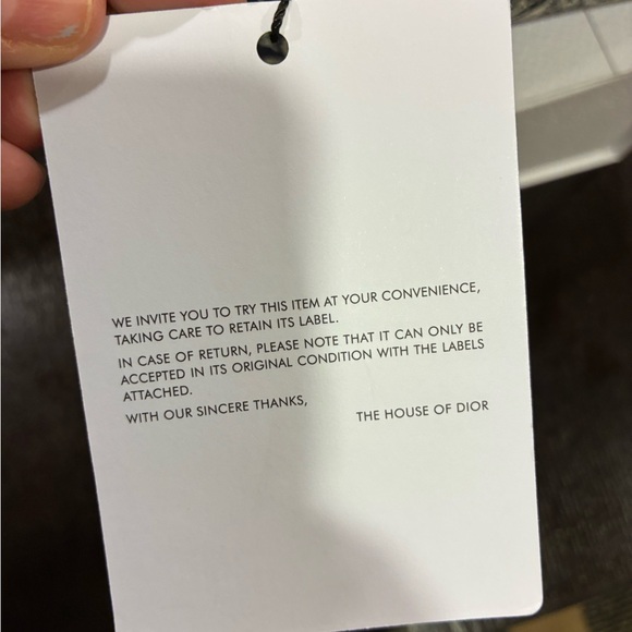 Brand New Christan Dior Navy and White Pouch - Picture 6 of 12